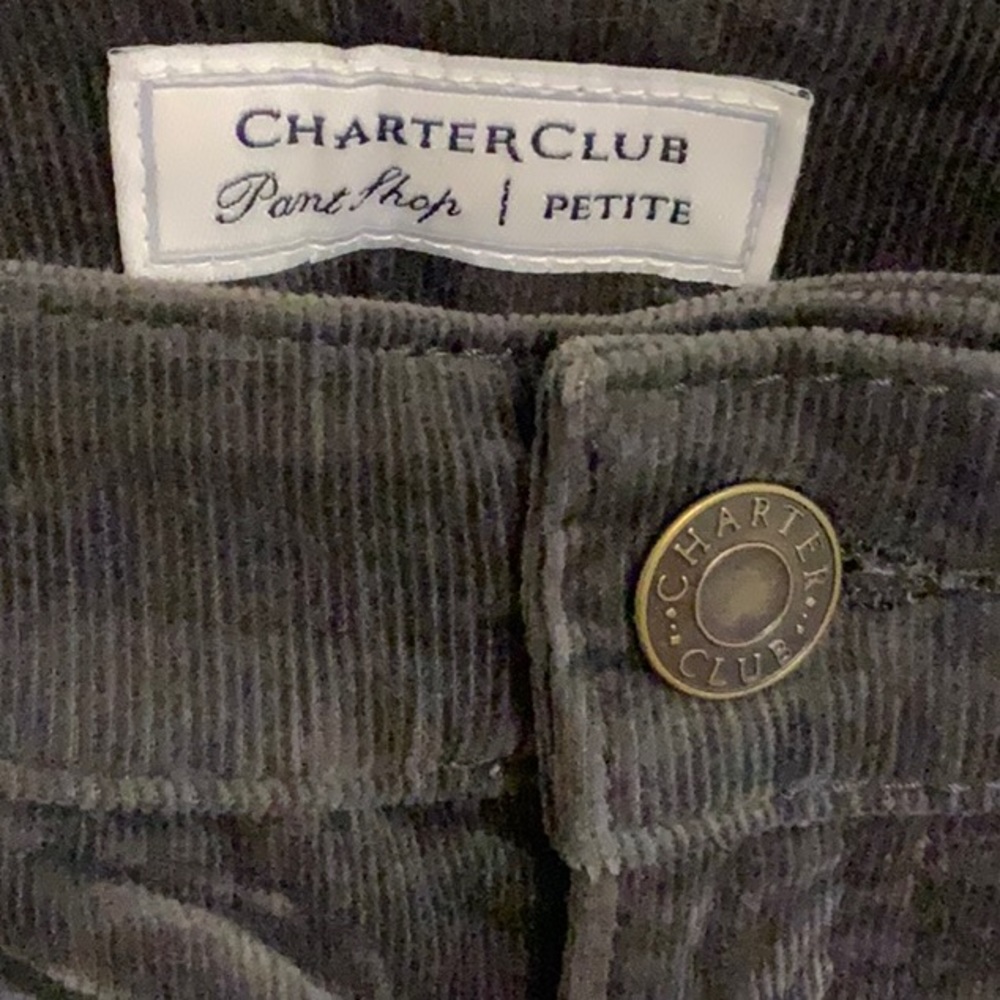 Charter Club Gray Straight Leg Pants